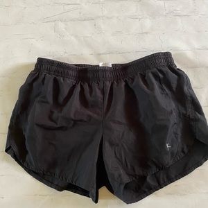 Black activewear shorts